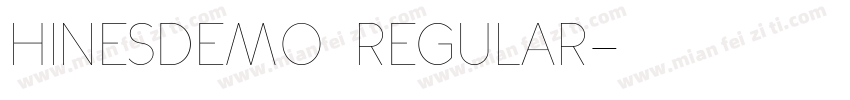HinesDemo Regular字体转换